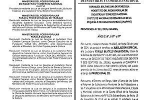 Gaceta Oficial #43463 21/09/2026 11 Gaceta Oficial