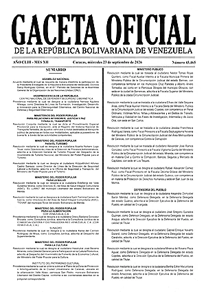 Gaceta Oficial