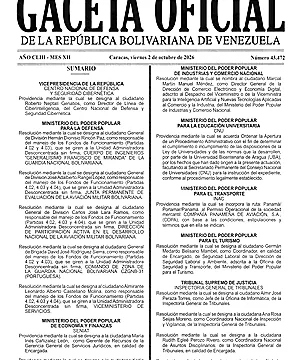 Gaceta Oficial #43472 02/10/2026 2 Gaceta Oficial