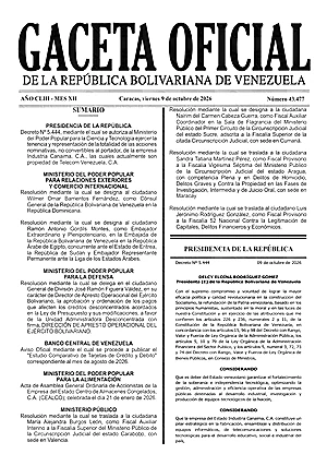 Gaceta Oficial