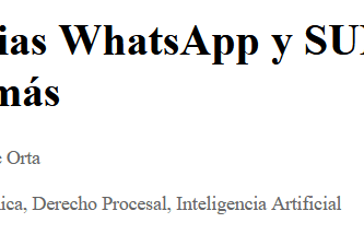 Boletín #9 – Sentencias WhatsApp y SUNAVI, nuevas leyes, CIFRA, artículos y más